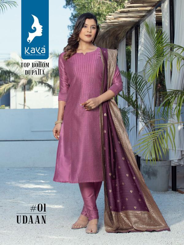 Kaya Udaan Designer Silk Kurti With Bottom Dupatta Collection